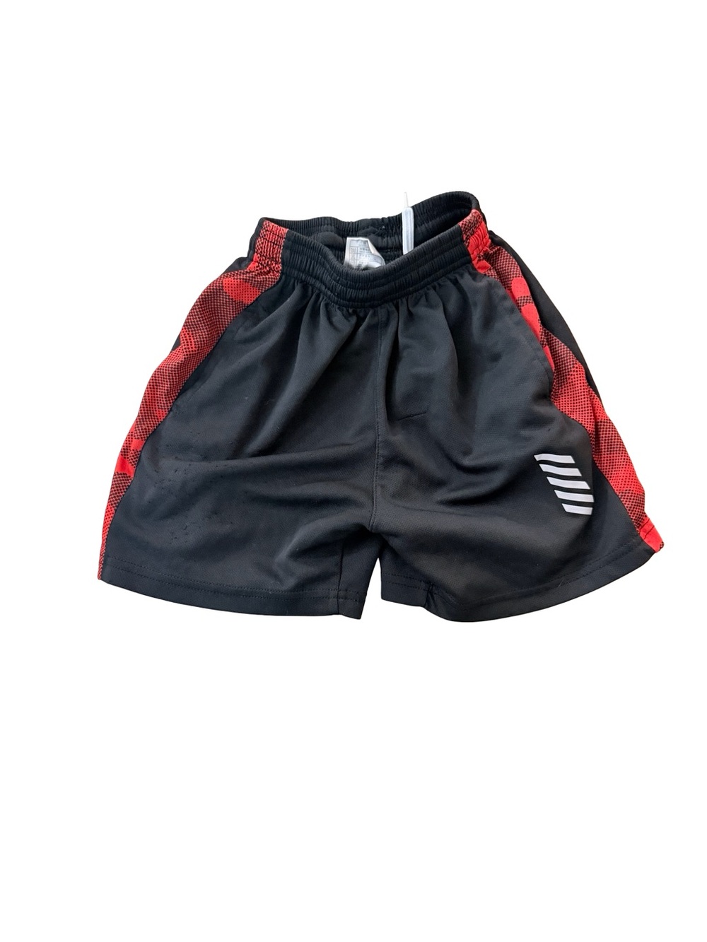 Kids Black and Red Athletic Shorts